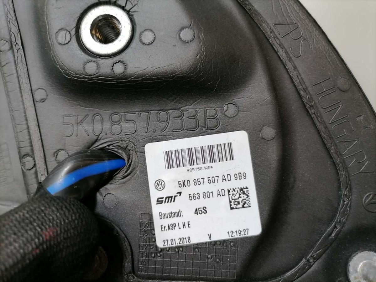 VW Golf 6 original Außenspiegel links elektrisch verstellbar beheizt LA7W Reflexsilber Fließheck Bj.2011